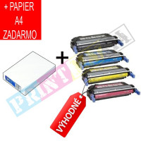 CMYK sada HP Q5950A / Q5951A / Q5952A / Q5953A + kancelársky papier A4 ZADARMO - kompatibilný