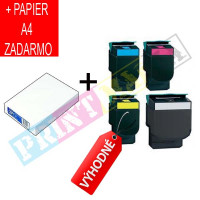 CMYK sada Lexmark (C540H1KG/ C540H1CG/ C540H1MG/ C540H1YG) + kancelársky papier A4 ZADARMO - kompatibilný