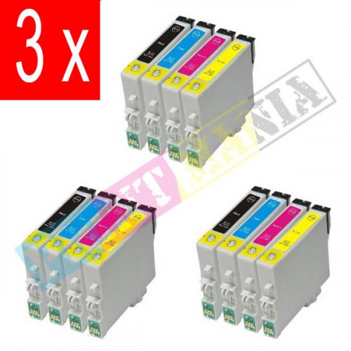 Sada 3 x Epson T0715 Multipack (T0711/ T0712/ T0713/ T0714) - kompatibilný