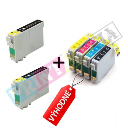 Multipack Epson 2 x T0711+ T0715 (T0711/T0712/T0713/T0714) - kompatibilný