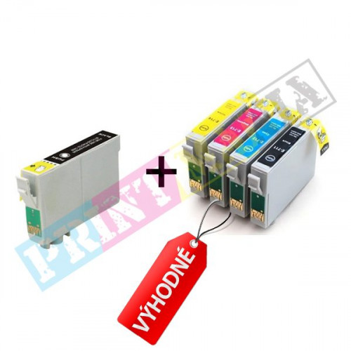 Multipack Epson T0711+ T0715 (T0711/T0712/T0713/T0714) - kompatibilný