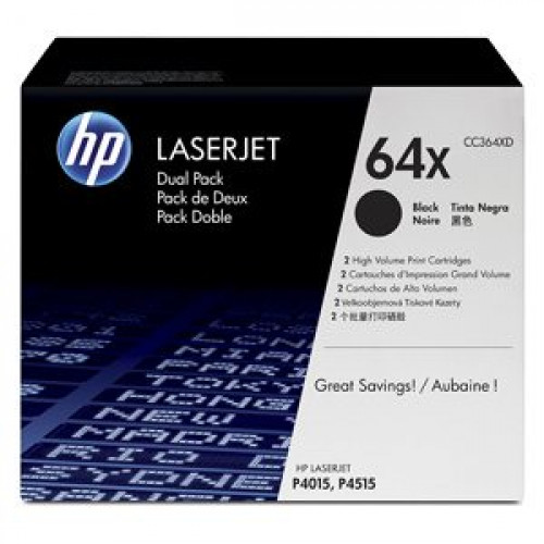 HP 64X (CC364XD) DualPack black - originálny