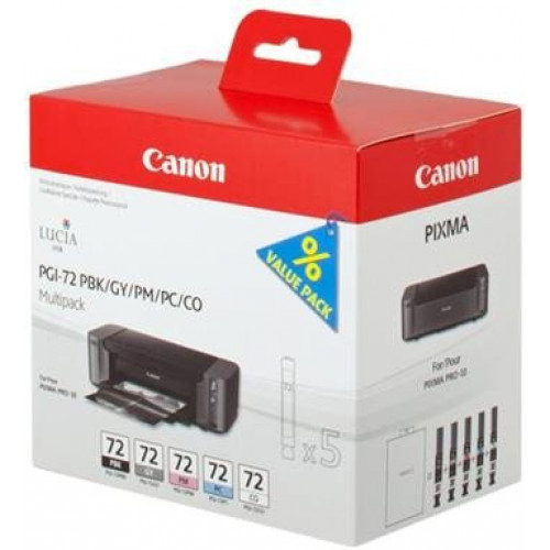 Canon PGI-72 PBK/GY/PM/PC/CO Pack - originálny