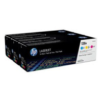 Sada 3-pack HP 128A (CF371AM) cyan/magenta/yellow - originálny