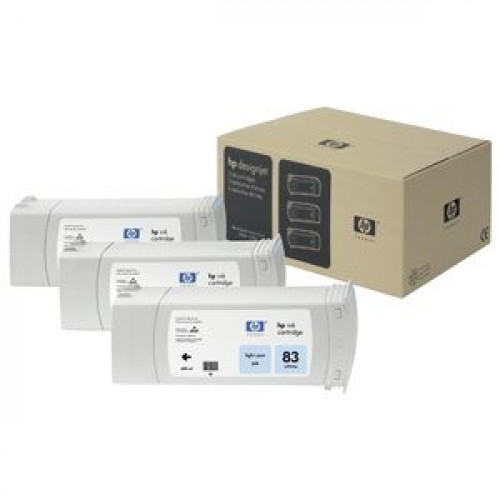 HP C5076A No.83 3-pack Light Cyan - originálny