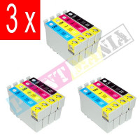 Sada 3 x Epson T1285 Multipack (T1281/ T1282/ T1283/ T1284) - kompatibilný